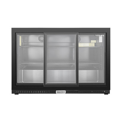 Vitlife 11.58 Cu.ft. Three Door Backbar Cooler, Stainless | Fridge.com