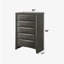 Commode en chêne gris Irlande-601407305