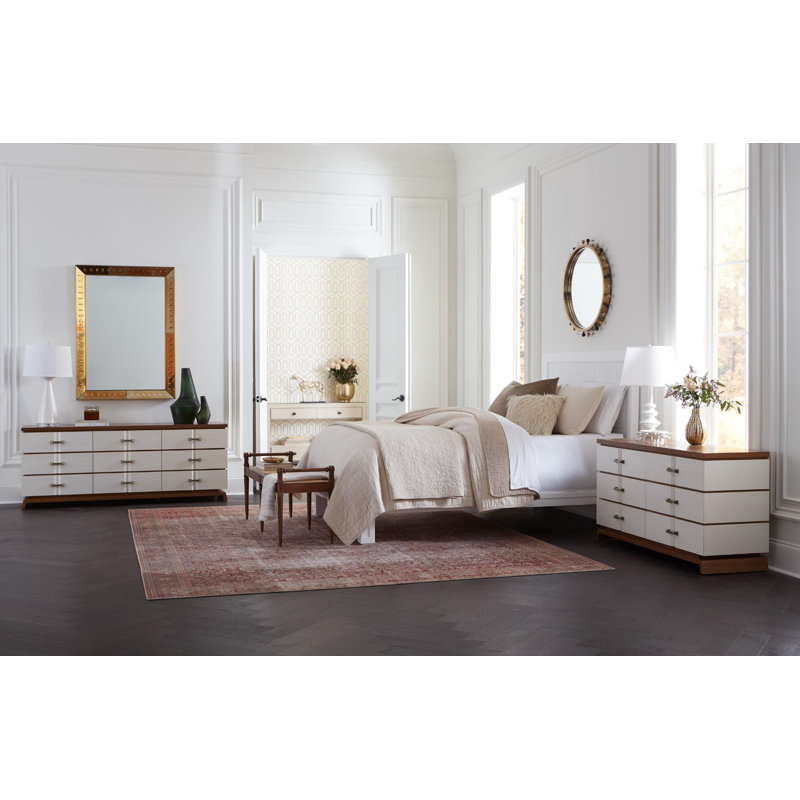 Reese Rectangle Brass Beveled Mirror, 50'' x 36''
