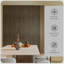 Ensemble de 4 panneaux sonores 3D, 47 po x 24 po, panneaux de bois insonorisés pour le mur, lambris de bois pour plafond intérieur, bureau, cinéma maison, studio, noyer