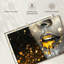 «Gold Glitter Lips Paint Drip» sur toile-729705727