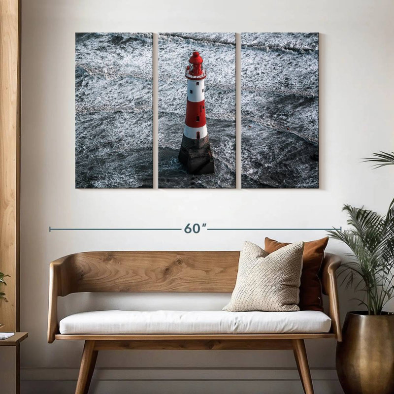 Lilie Beachy Head lighthouse, 32" H x 50" W