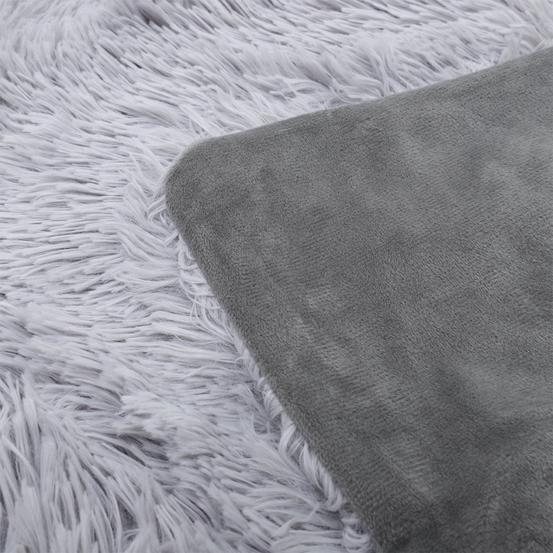Knitted Throw Blanket, Gey