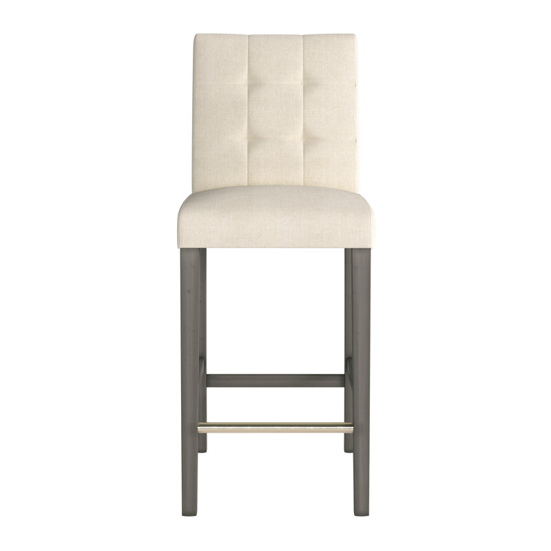 Idleman Upholstered Counter & Bar Stool, Beige, Bar Stool (31” Seat Height)