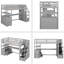 Lit mezzanine simple avec tiroirs Johnavin Kids-582838212
