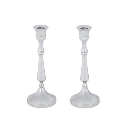 9.75'' H Aluminum Tabletop Candlestick