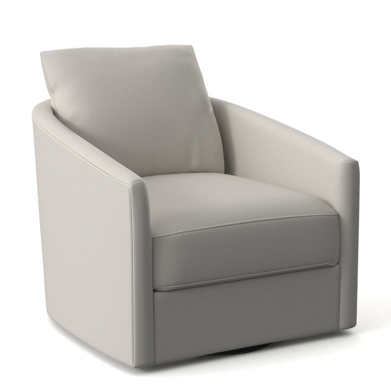 Astoria Swivel Barrel Chair, White 5555-000