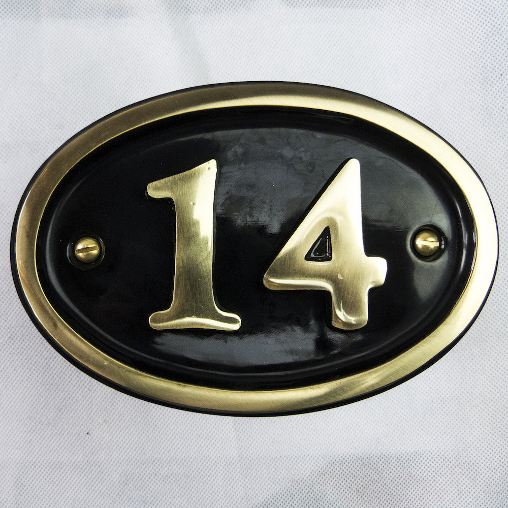 10 cm Tyrinia Surface/Flush Mount House Number