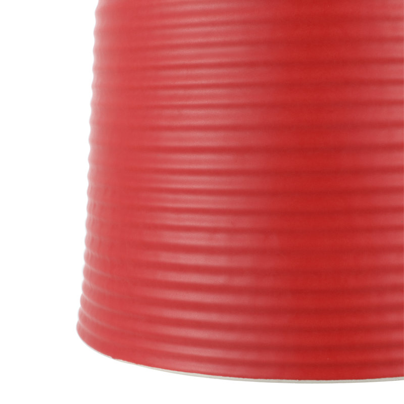 Biali Ceramic Accent Stool, Red