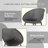 2-Pack Modern Lounge Chairs – Indoor/Outdoor All-Weather PP Plastic, Lightweight  For Patio, Beach, Living Room-1112679038