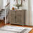  Malyha Farmhouse Louvered 2 Door Shoe Cabinet-7079418