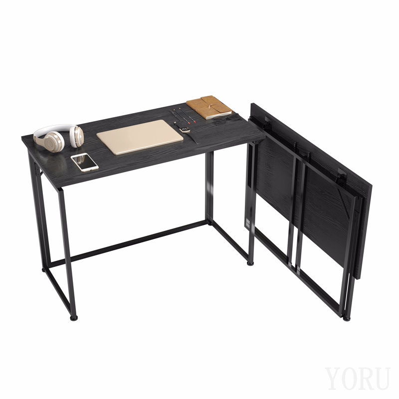 Space Saving Folding Desk - Black