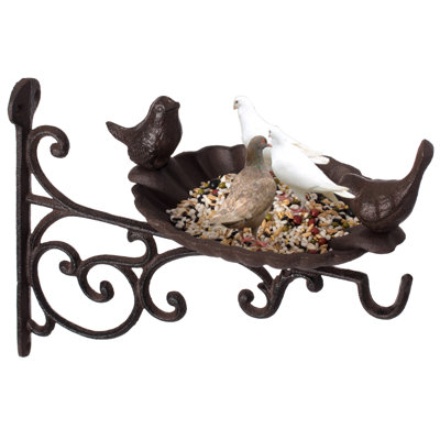 Metal Hanging Tray Bird Feeder