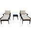 Chaises de patio avec coussins détachables et design d'extérieur élégant 5