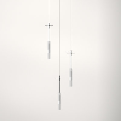Sapan 3 Light Glass Dimmable Pendant