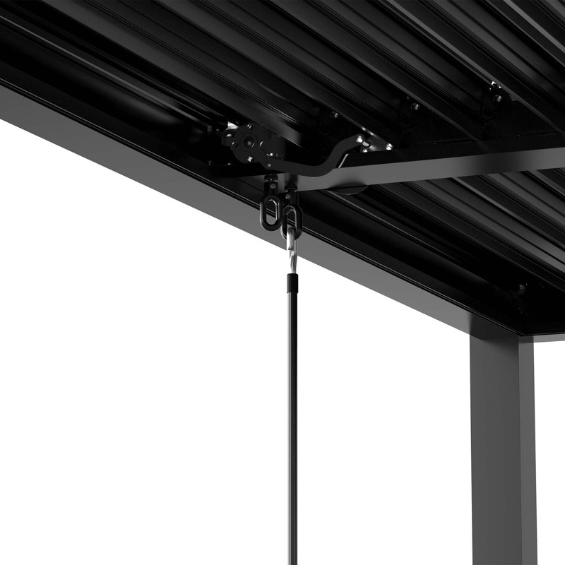 Louver Pergola Aluminum Frame & Louvers, H 90,5 po x l 157 po x P 118 po