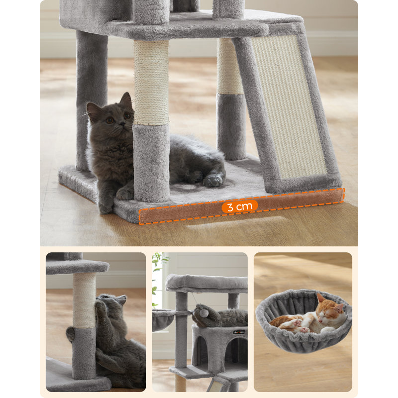 96cm H Cat Tree, Grey