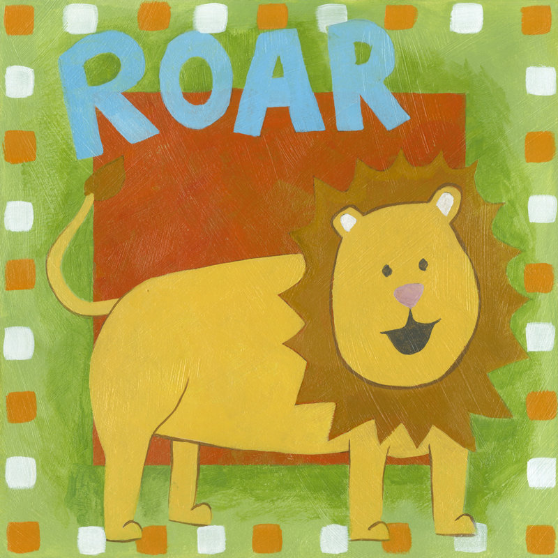 Roar - Wrapped Canvas Art Prints, 30cm H x 30cm W x 3.8cm D