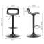Tabouret tournant à hauteur réglable Vahig avec structure en métal, ensemble de 4-401522126