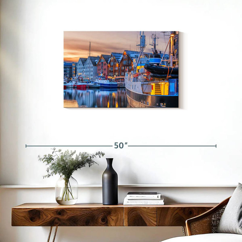 Mehar Boats At Tromso Port, 20" H x 30" W