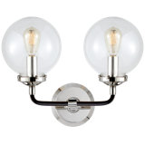 Ian K. Fowler Bistro Double Light Curved Sconce