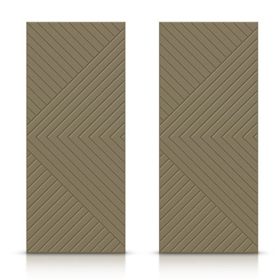 Panelled Double Sliding Closet Doors