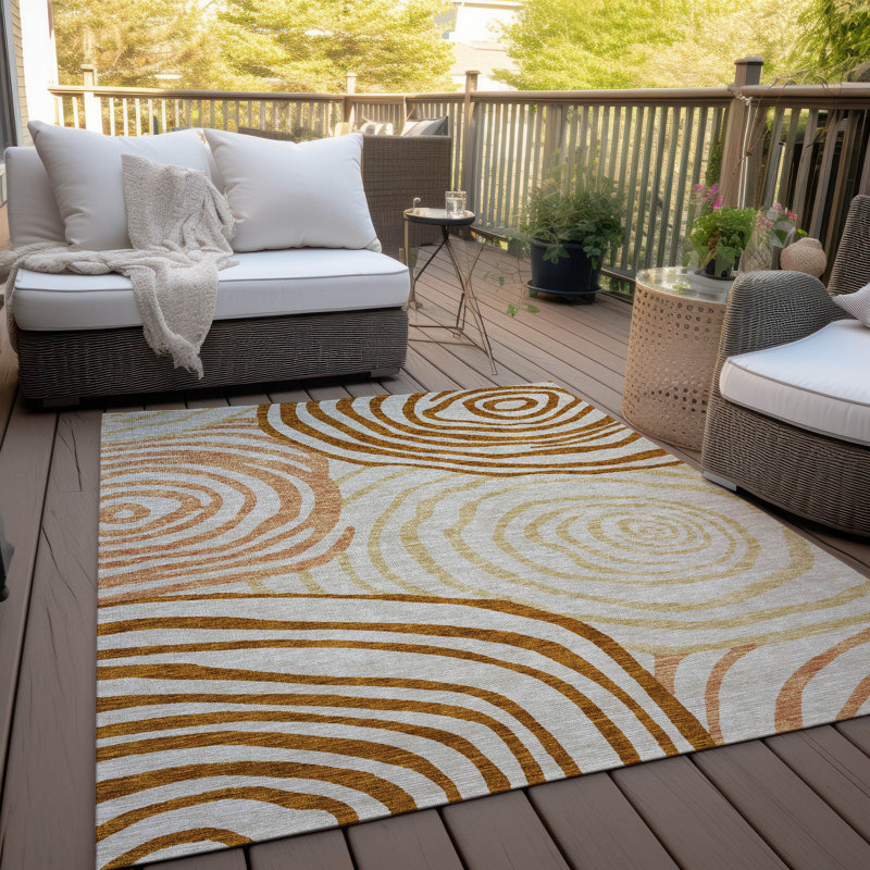 Tapis de porte d'extérieur antidérapant Leis, Rectangle 2 pi 6 po x 3 pi 10 po