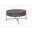 Table basse brun clair et champagne