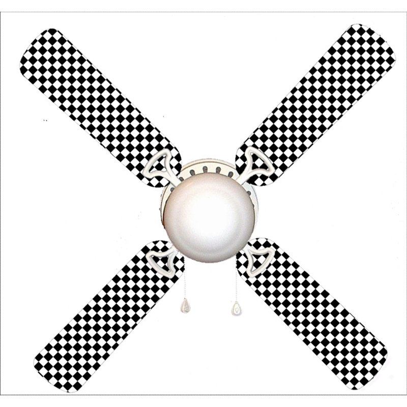 Ventilateur de plafond à 4 pales 42 po avec chaînette et ensemble d’éclairage inclus Grassingt