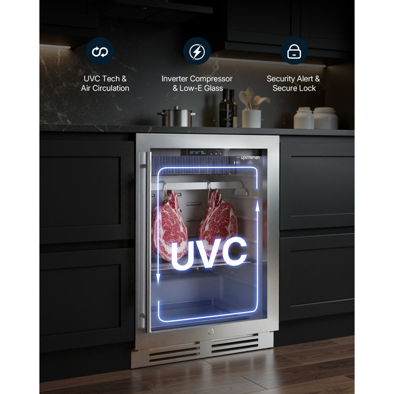 Dry Aging Fridge for Steaks, Professional Dry Age Fridge for Restaurant/Bar/Kitchen