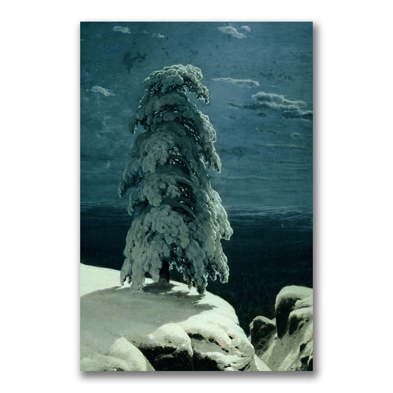 "In the Wild North" par Ivan Shishkin, reproduction d'art sur toile tendue, H 24 po x l 16 po x P 2 po