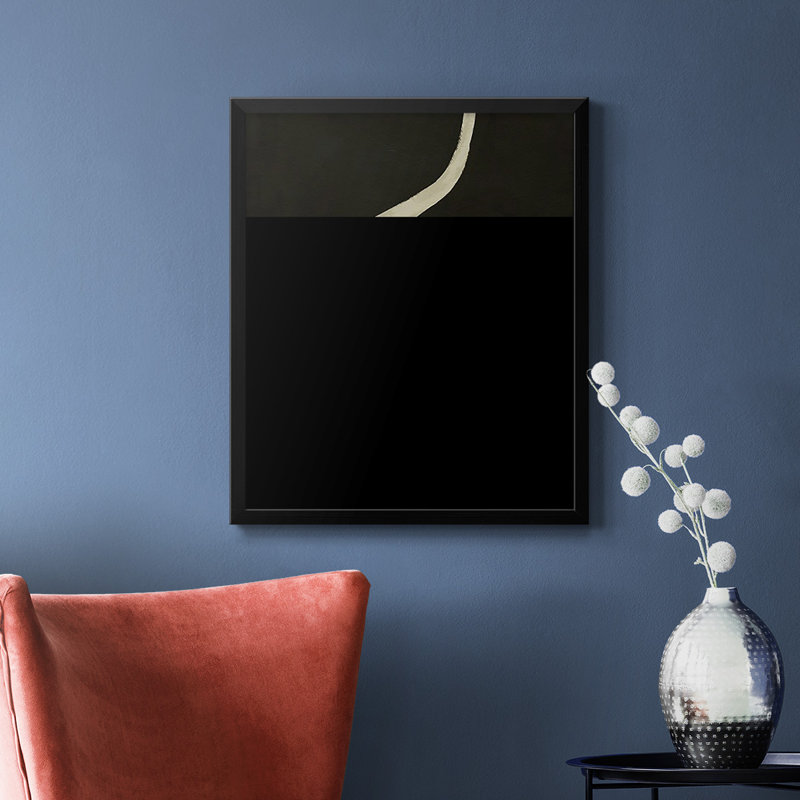 «Neutral Spring I», toile encadrée de qualité supérieure - prête à être accrochée, Noir, H 24 po x l 20 po