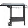 Williston Forge Outdoor Grill Dining Cart With Double-Shelf, BBQ ...