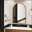 Miroir mural arqué en fer, un décor polyvalent et élégant pour toute pièce de votre maison