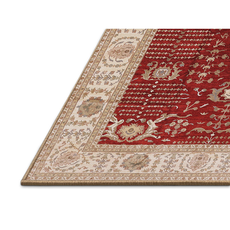 Tapis oriental beige / rouge Janig, Tapis de couloir 2 pi x 5 pi