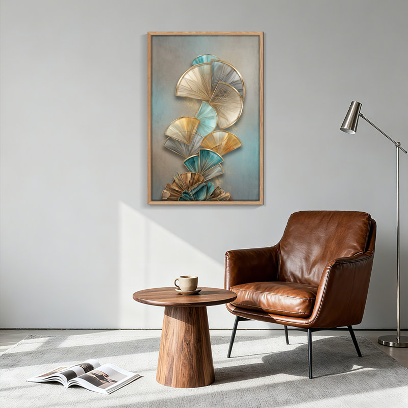 Ensemble de 1 toile murale Fan Art, H 48 po x l 36 po, Naturel