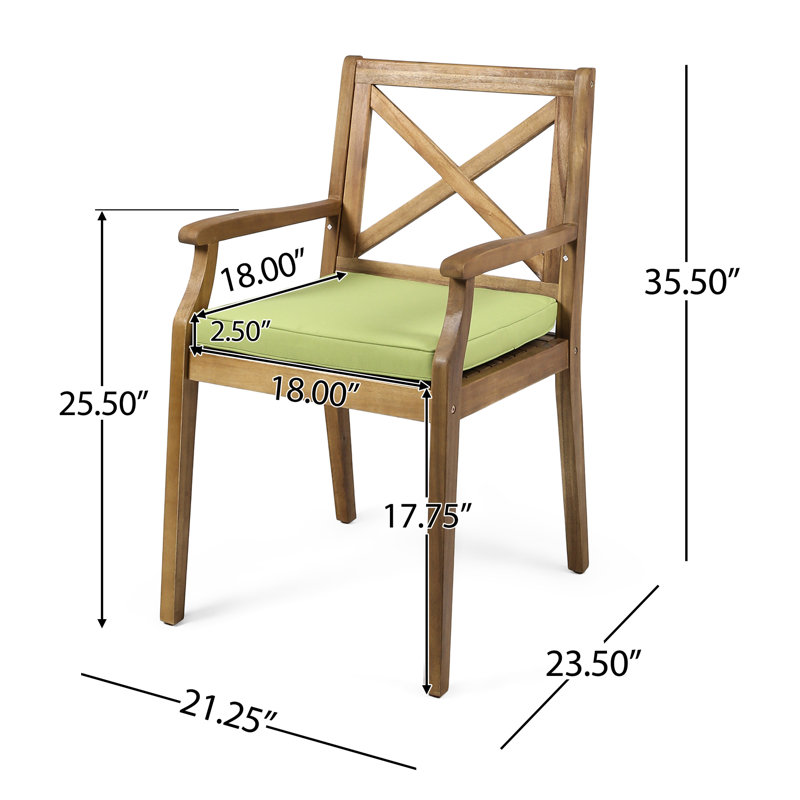 Ensemble de salle à manger en bois avec coussins, 6 chaises et 1 table, pour l'extérieur (terrasse, piscine, jardin).