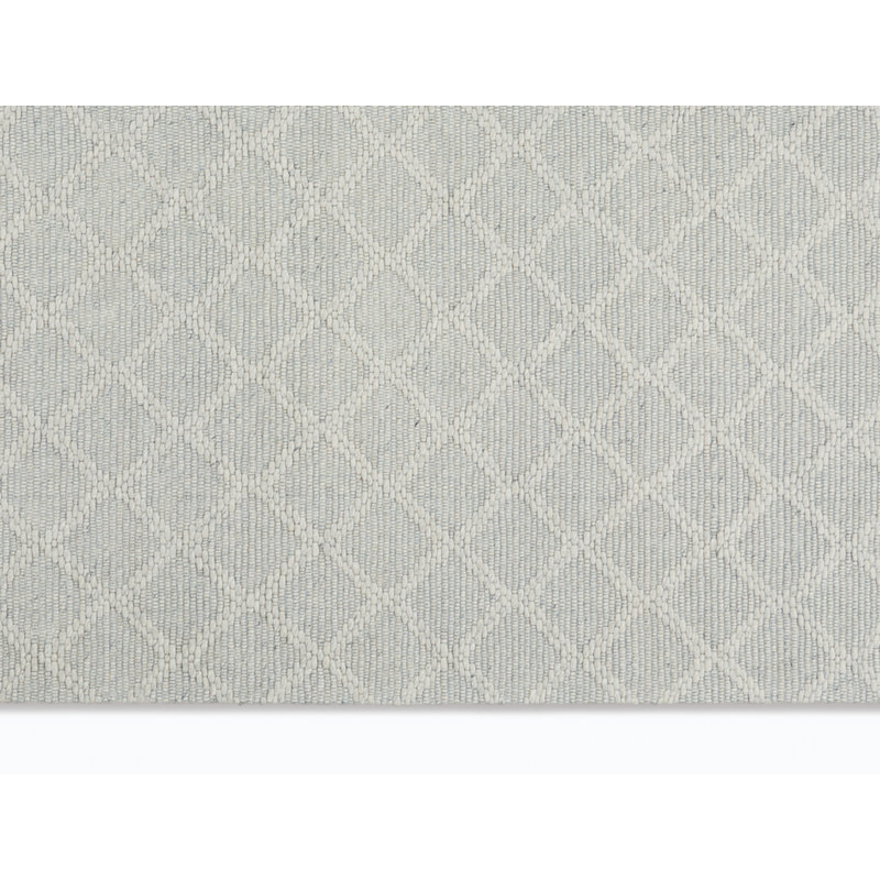 Tapis de zone argenté handwoven à tissage plat Tallahassee, Rectangle 5 pi 3 po x 7 pi 5 po