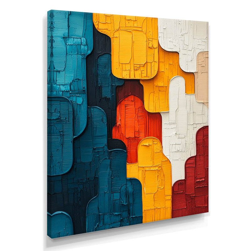 Oliveris - Abstract Wall Decor, Wrapped Canvas, Does Not Apply, 20" H x 12" W