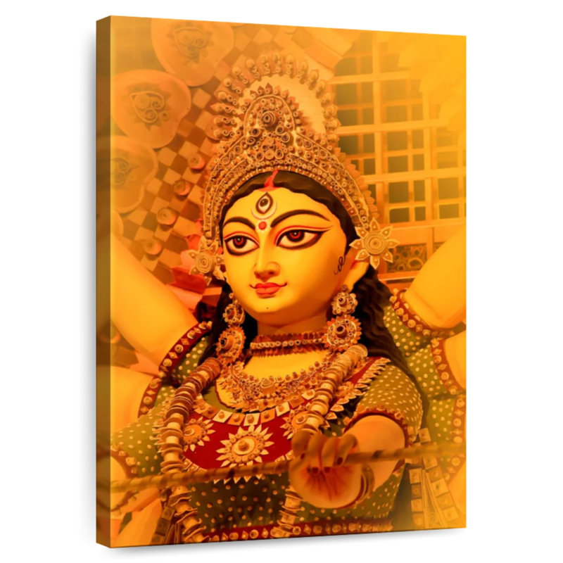Statue du Festival Adella Durga, H 45 po x l 30 po