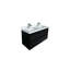 L 48,03 po x P 19,69 po x H 25,59 po, meuble-lavabo mural de couleur noire avec lavabo-1673031763-1673031761