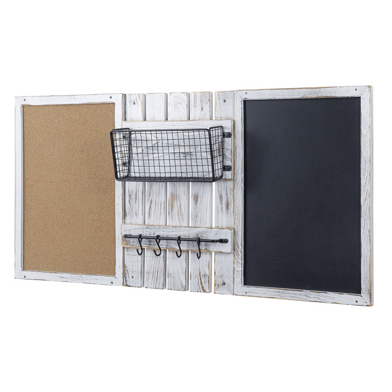 Wall Mounted Combo Cork Chalkboard Set