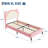 Twin XL Kids Bed Frame with Adjustable Headboard & LED Lights, Wooden Slats Support, No Box Spring Needed-598586344-598586347