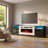 Delaine 78.7" Modern TV Stand with Electric Fireplace, High Gloss Finish, Media Storage-373778365