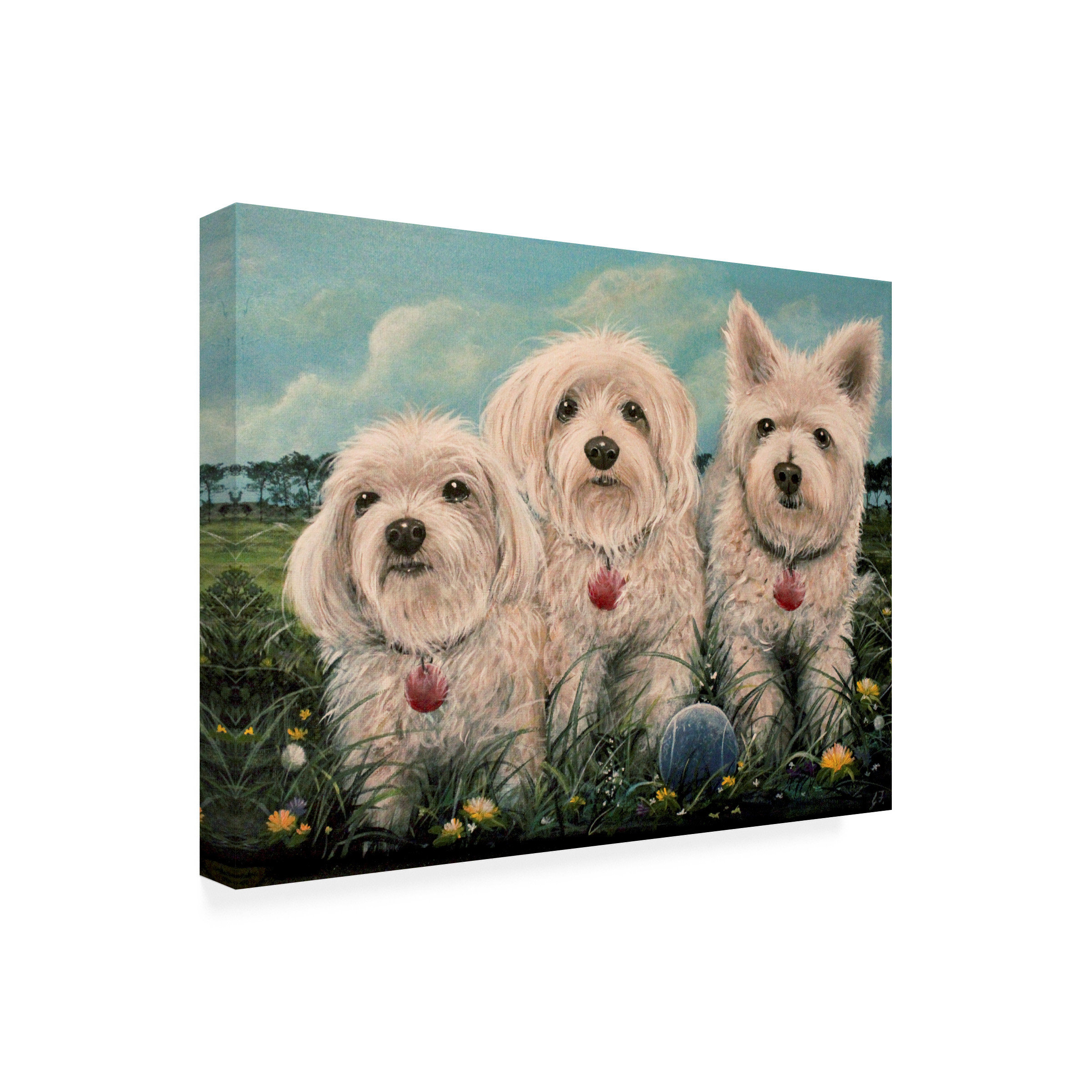 Winston Porter Three Rascals On Canvas by Greg Farrugia Print | Wayfair