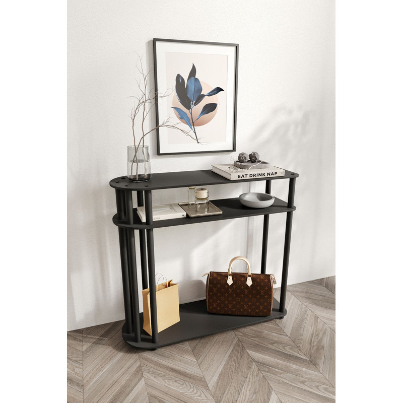 Modern Black Dresser, 35.4 x 33.1 x 11.8 inches | 100% MDF with Compressed Kraft Legs | Stylish Solid Color Design for Bedroom or Living Room | Elegant Storage Solution with Ample Space and Durable Build