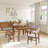 Bozrah Extendable Acacia Solid Wood Dining Table-267859098