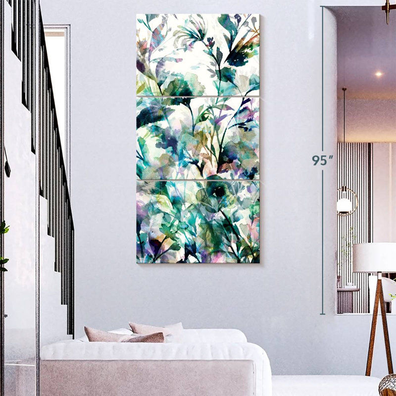 Jardin II panneau I, H 80 po x l 39 po