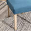 Ensemble de salle à manger 5 pièces Banff, table ronde avec 4 chaises capitonnées Banff, bleu-2057219182-2057219184