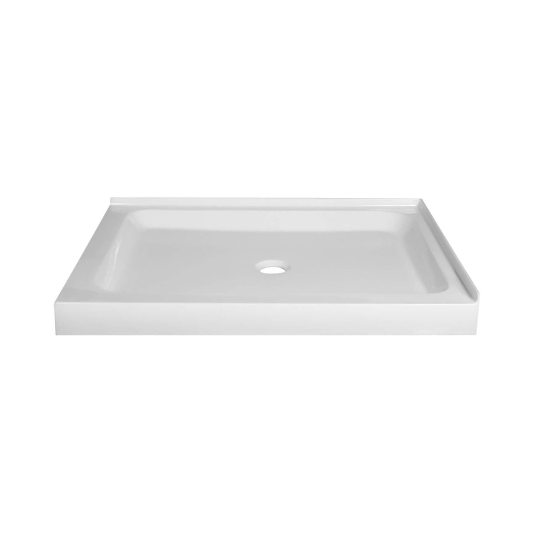 48" W x 36" D Double Shower Base Fine Fixtures Drain 
